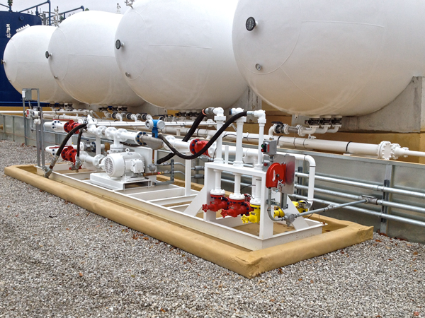 Scalable Modular NGL LPG Propane Storage Tank on skid