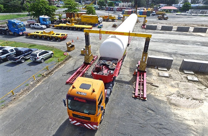 Modular Terminal Construction - Unloading First LPG Tank