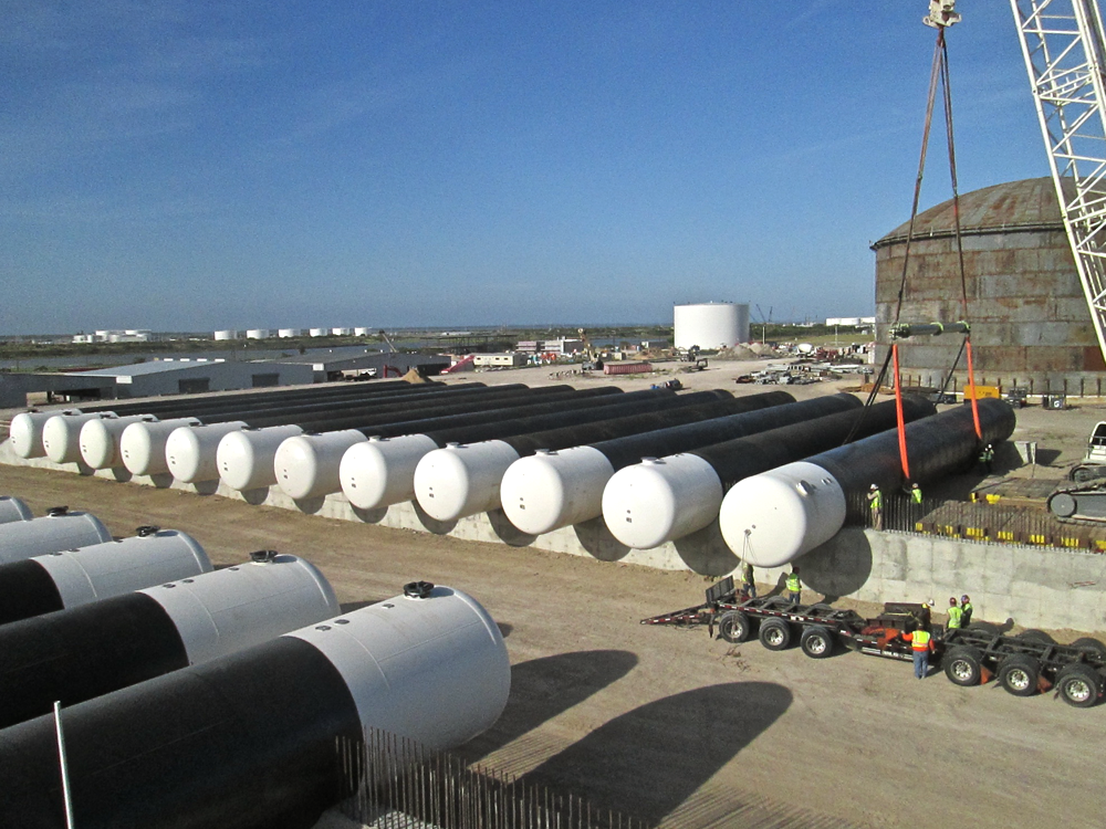 LPG underground storage tanks - installation