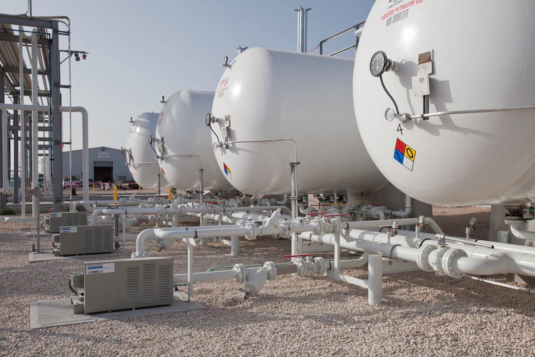 NGL & LPG storage tanks - infrastructure