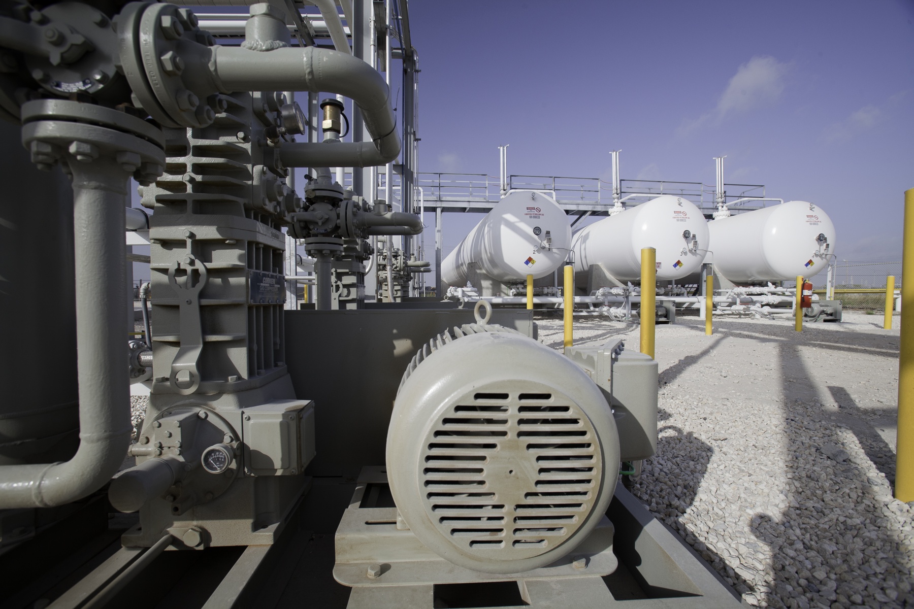 NGL storage tanks - infrastructure