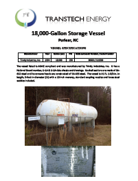 Trinity ND 18,000 1994 Tank Data Package