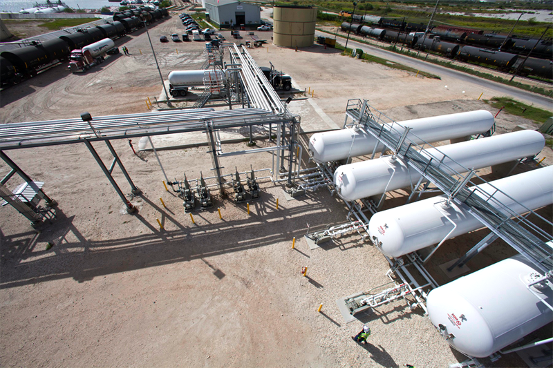 LPG storage tank infrastructure