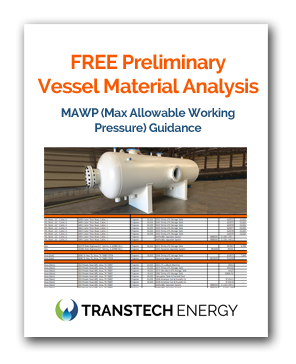 FREE ASME Pressure Vessel Material Analysis - MAWP - Max Allowable Working Pressure Guidance