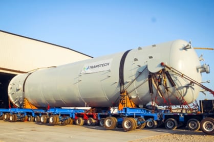 High pressure fuel gas mixing vertical vessel fabrication for LNG Processing (2)