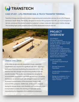 LPGPropane Rail Truck Transfer Terminal