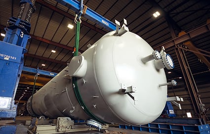Large Diameter High Pressure Vertical  Mixing Vessel Fabrication