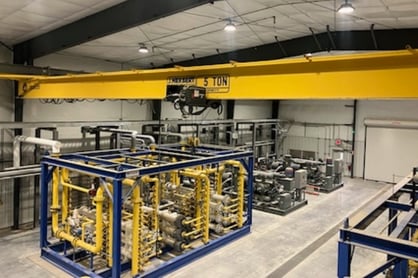 Project piping in mig facility sustainable