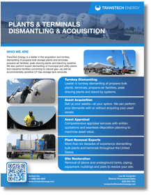 Tank Acquisition & Dismantling COver