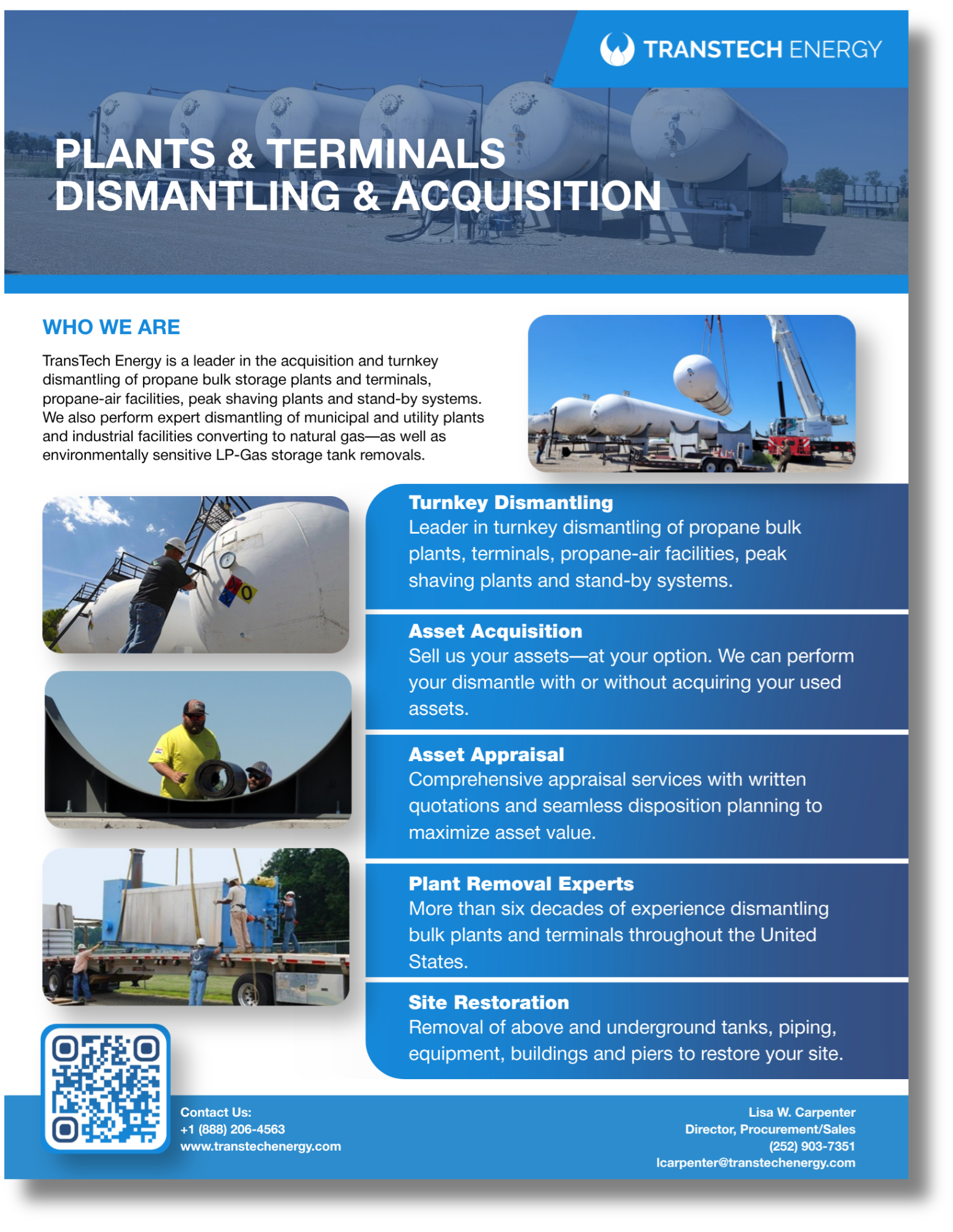 Tank Acquisition & Dismantling COver Tank Acquisition & Dismantling COver