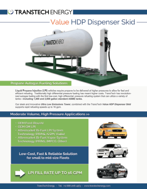 Value HDP - Propane Autogas Fueling Dispenser System - Free Brochure