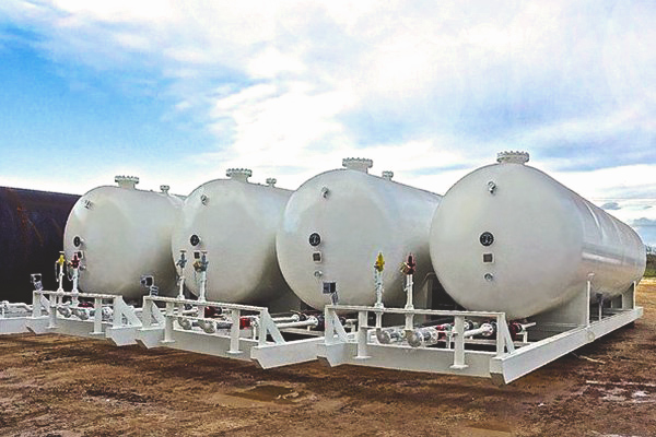 18,000 Gallon NGL LPG Propane Storage Tank Skids for Sale