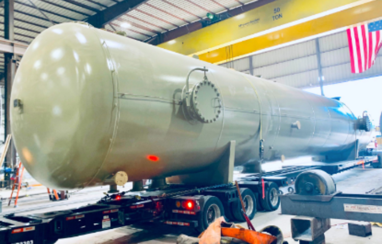 Stabilizer 3-Phase Separator Vessel at Texas Gas Processing Plant